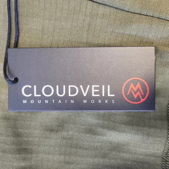 Cloudveil Jacquard Sierra Run Don't Walk Fleece 1/4 Zip Mens Medium - Picture 3 of 5